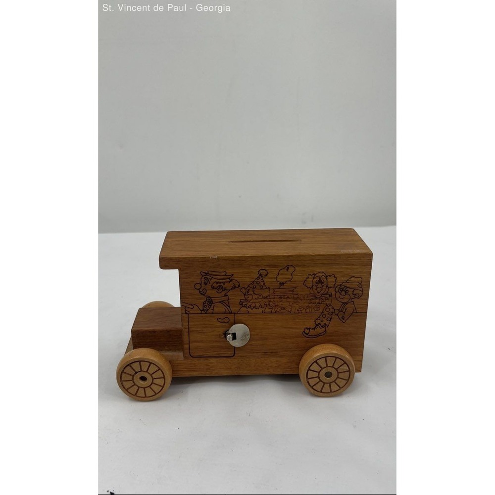 Vintage Wooden Truck‎ Coin Bank Toystalgia Circa 1980 Breakstone's 100 Year's